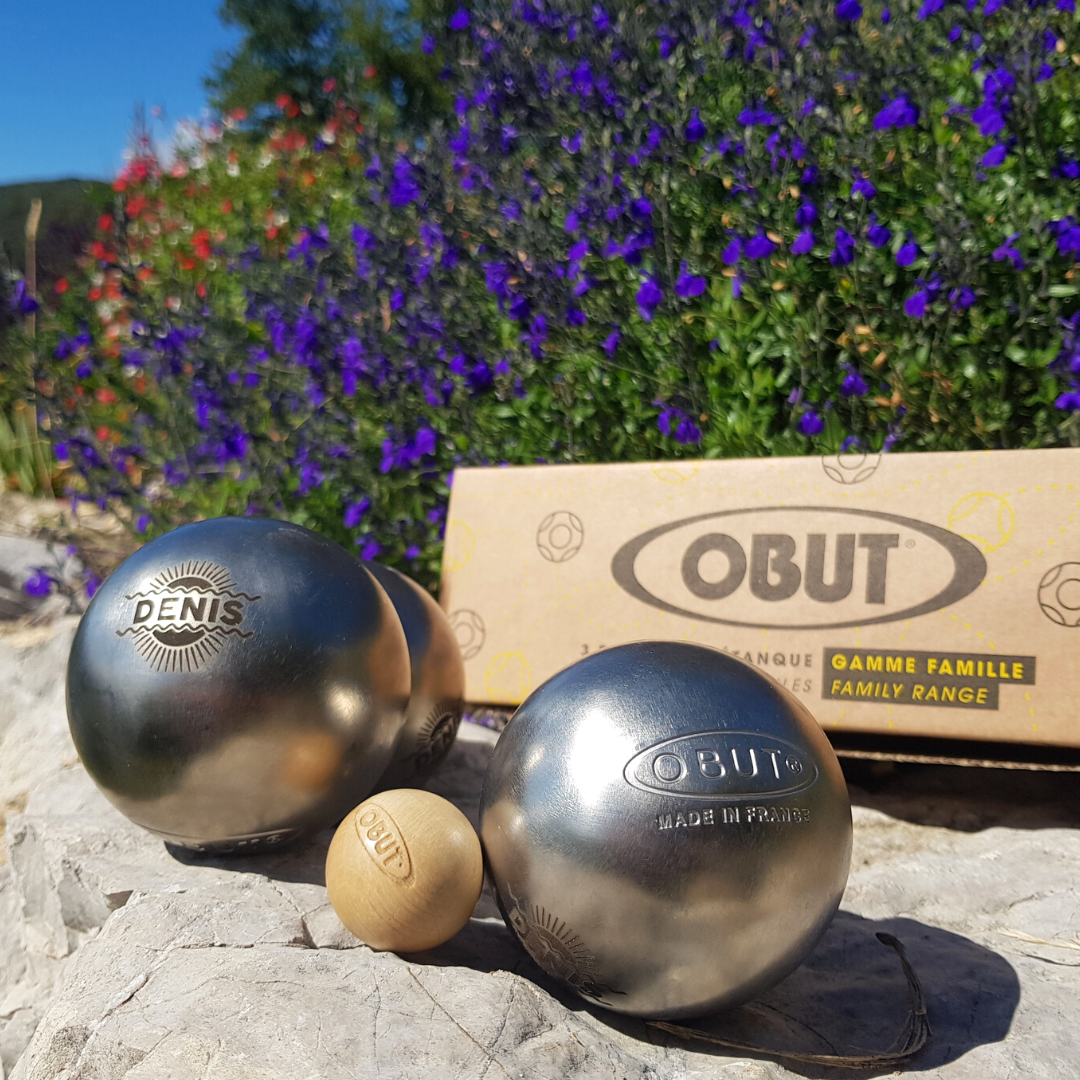 Boules de pétanque OBUT personnalisées pour vos vacances