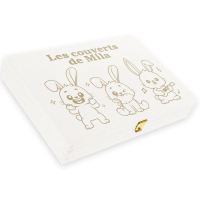 Coffret blanc personnalisé