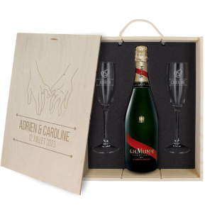 Coffret Champagne personnalisé Alliances