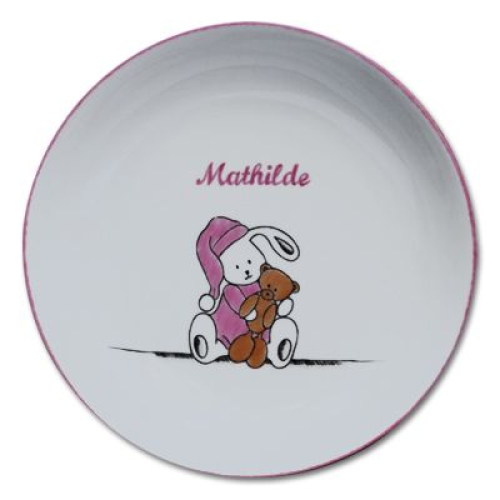 Assiette A Bouillie En Porcelaine Personnalisee