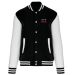 Blouson teddy unisexe noir et blanc