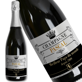 Bouteille de champagne personnalisée Royale