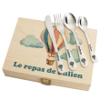 Coffret montgolfière et ses couverts personnalisés