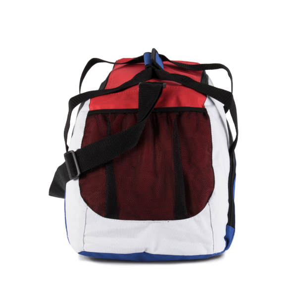 Sac de sport brodé bleu, blanc et rouge