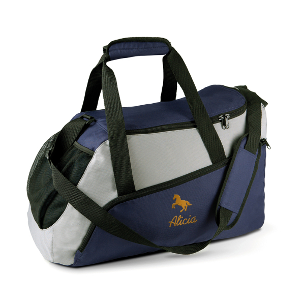 Sac de sport brodé Marine - cheval