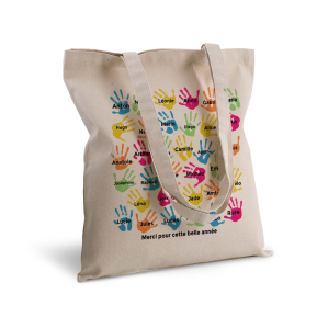 Tote bag mains d'enfants personnalisé