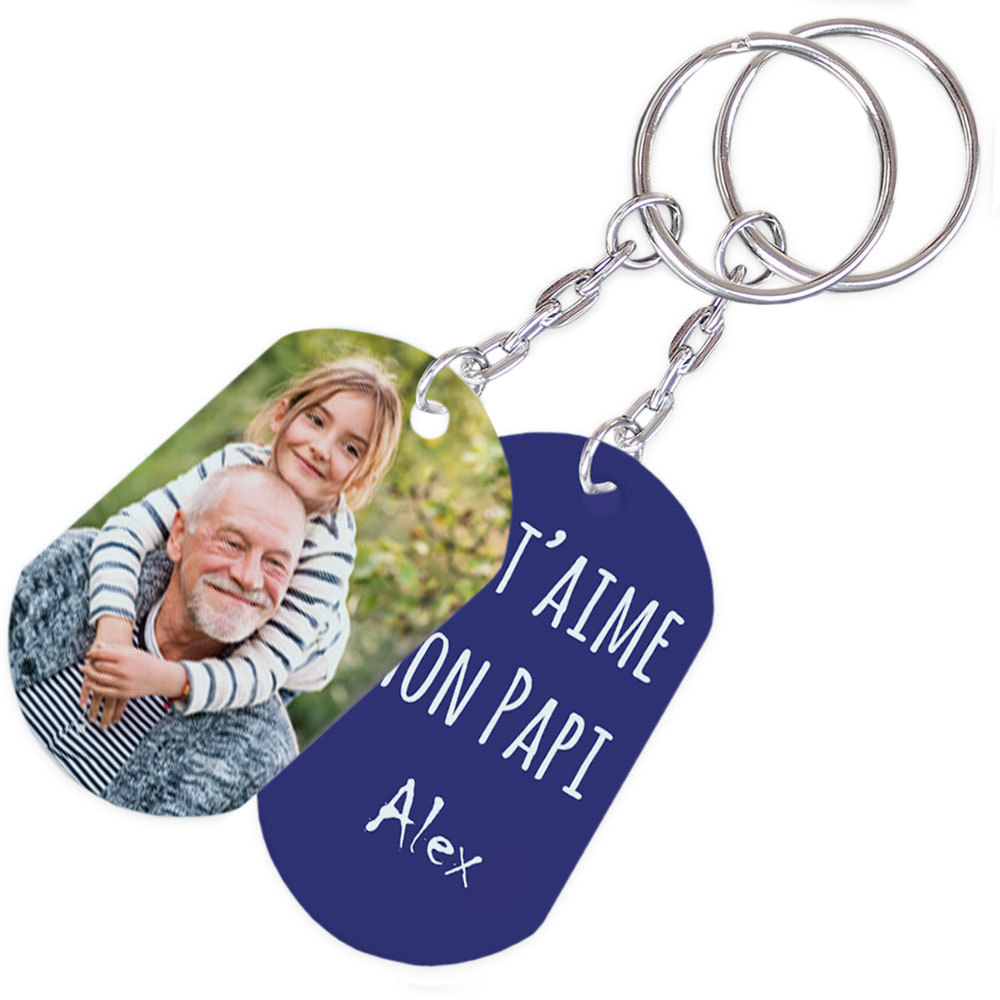 Porte-clés ange pour fête de mariage, blanc/bleu,  – Grandado
