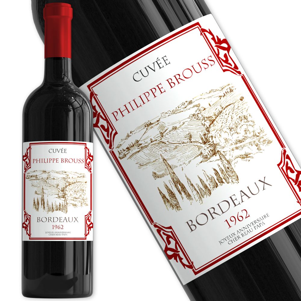 Vilain étiquette de vin de la Saint-Valentin-Étiquettes de vin -  France